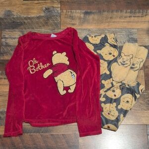 Disney Red Winnie the Pooh Pajama Set